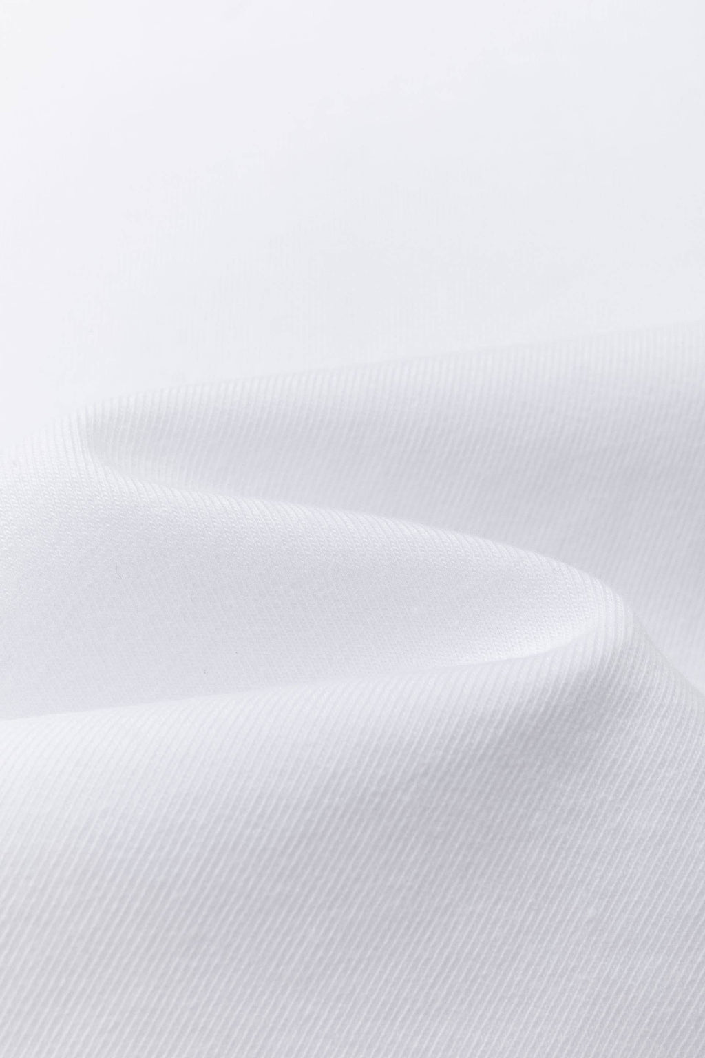 Wit basic T-shirt met volantmouwen