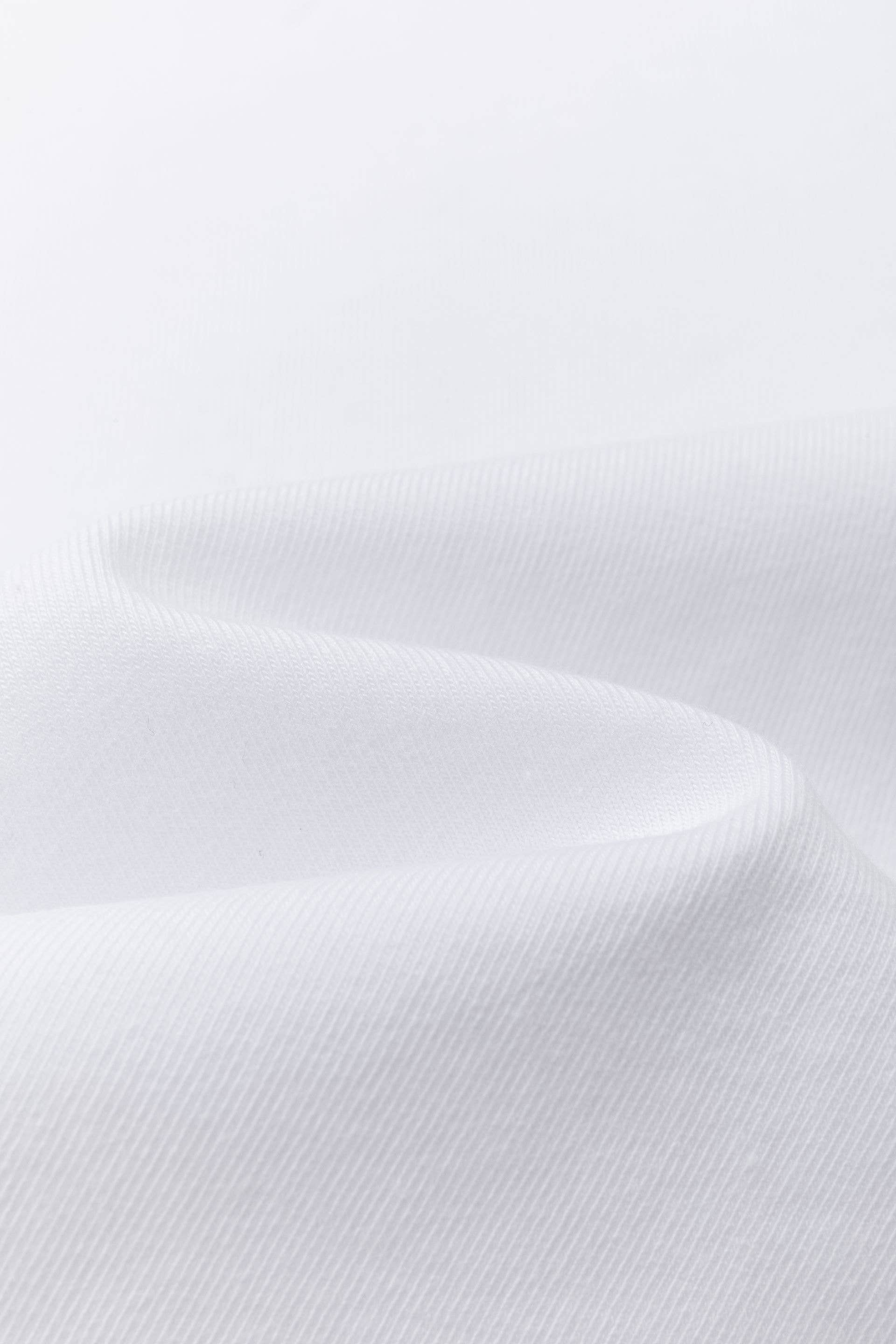 Wit basic T-shirt met volantmouwen