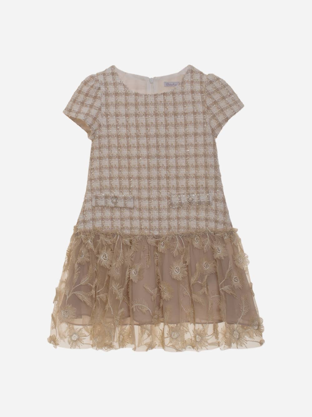 Patachou jurk met gouden patroon
