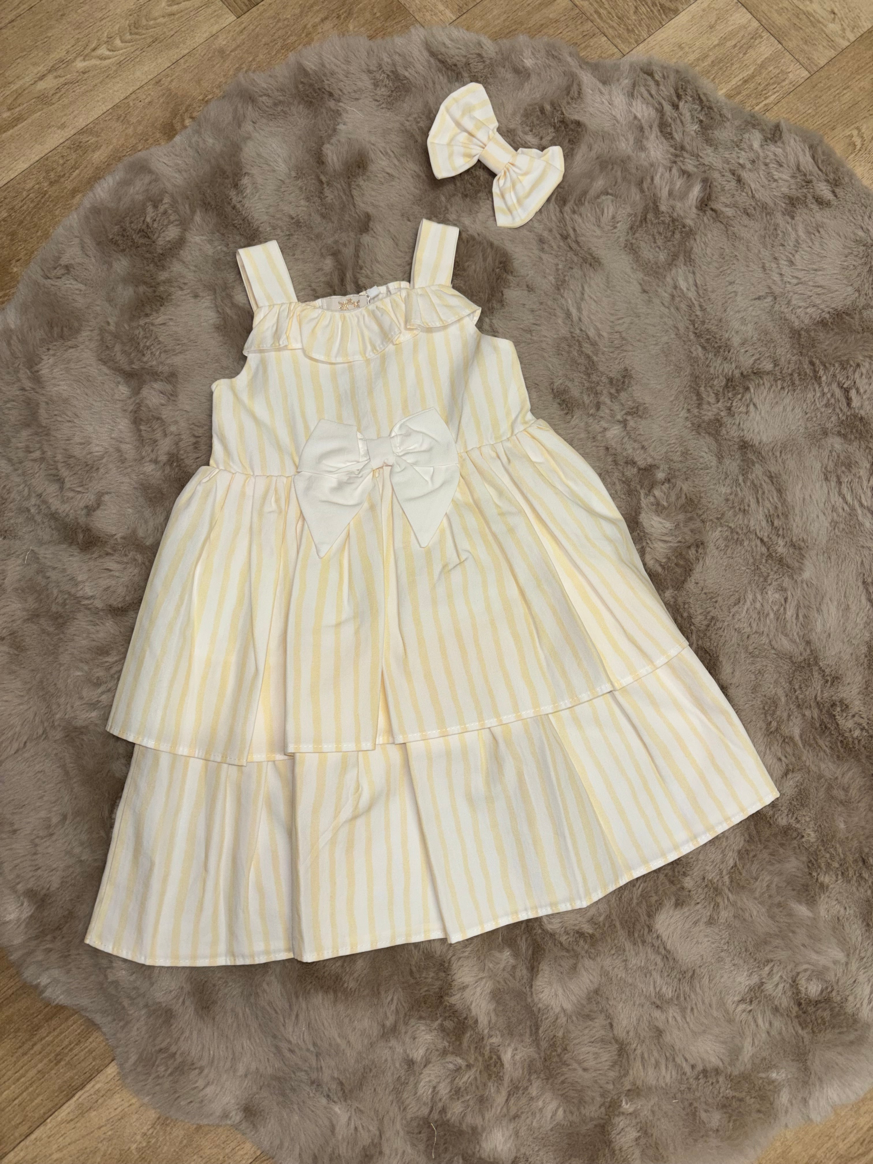 Caramelo Jurk Stripe