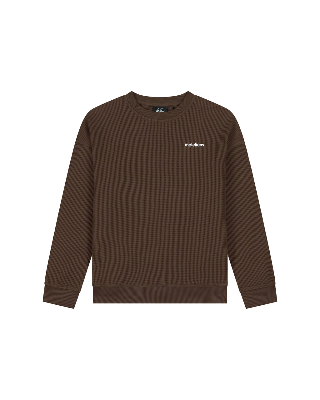 Malelions Relaxed Basic Waffle Sweater