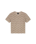 Malelions Jacquard Wavy Towelling T-Shirt