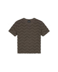 Malelions Jacquard Wavy Towelling T-Shirt