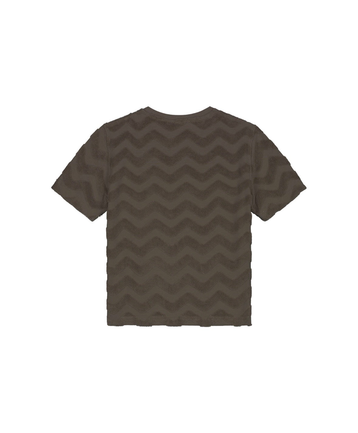 Malelions Jacquard Wavy Towelling T-Shirt