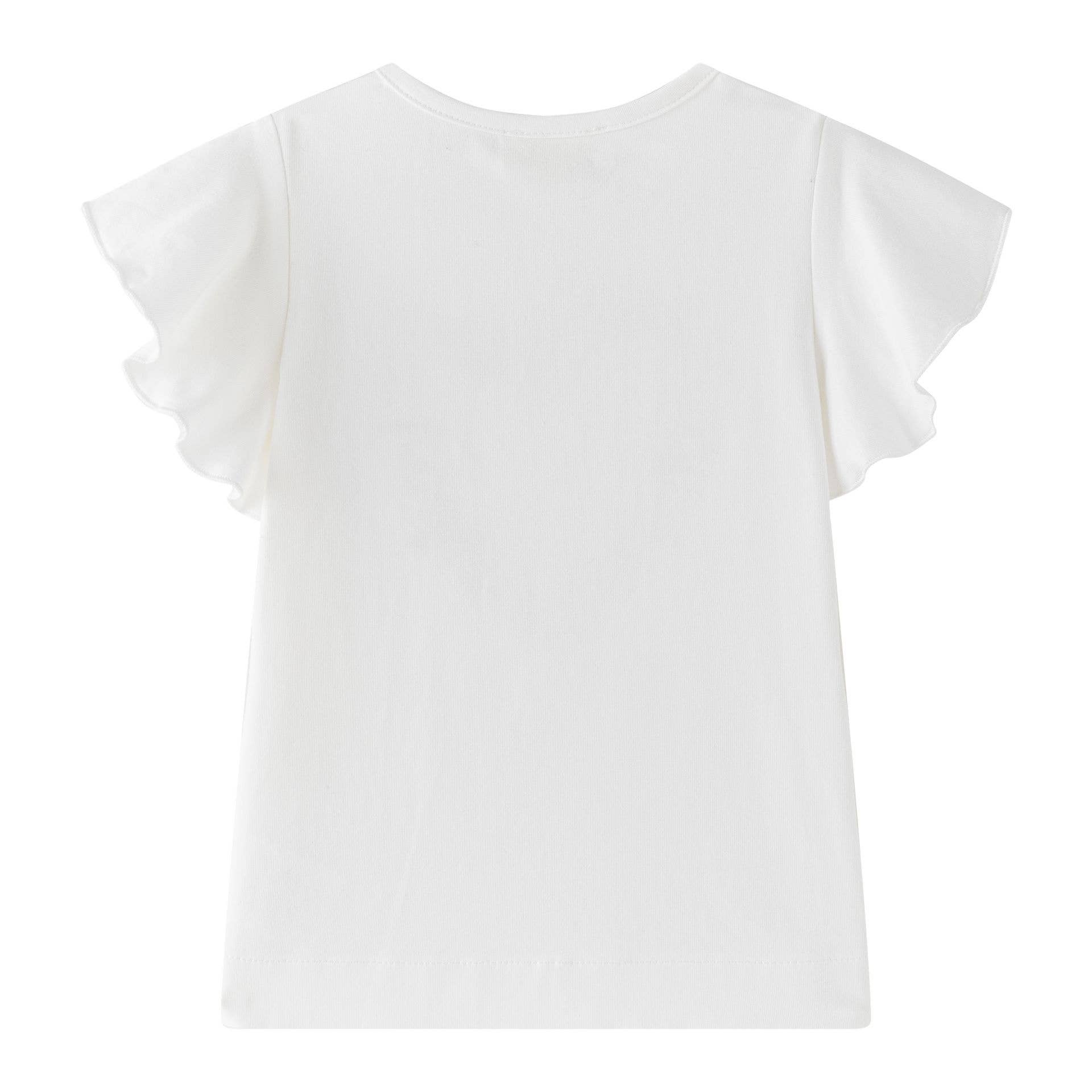 T-shirt met roze bloemblaadjes